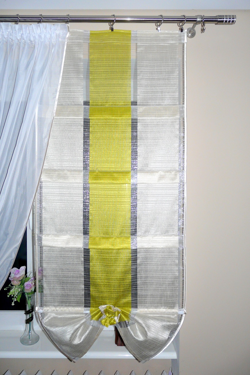 AG9a Fertiggardine aus Voile Vorhang Balkontür Schöne Gardine SET