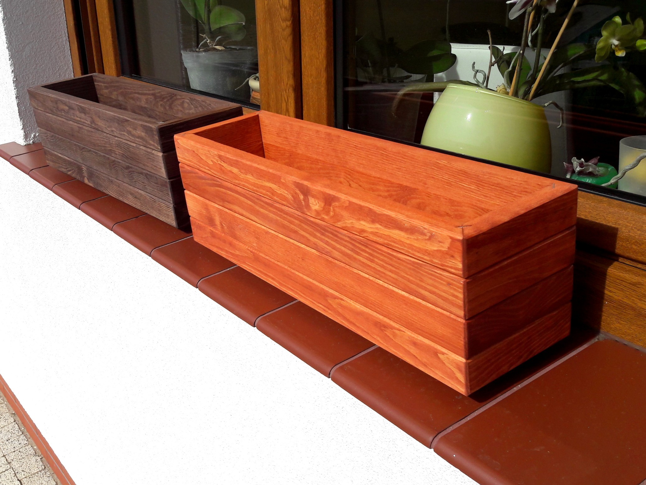 Pflanzkübel 50/70 cm Holz D1 Pflanzkasten Blumentopf Blumenkübel Robust