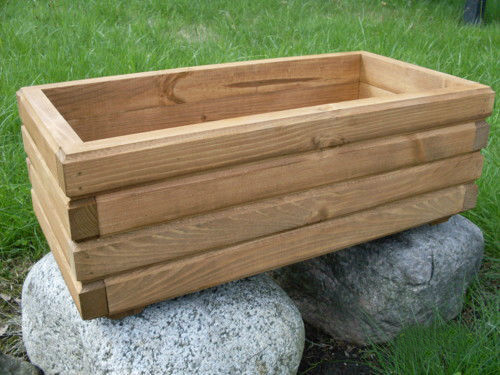 Pflanzkasten Holz Pflanzkübel D2 fertigmontiert Blumenkasten 60 bis 100